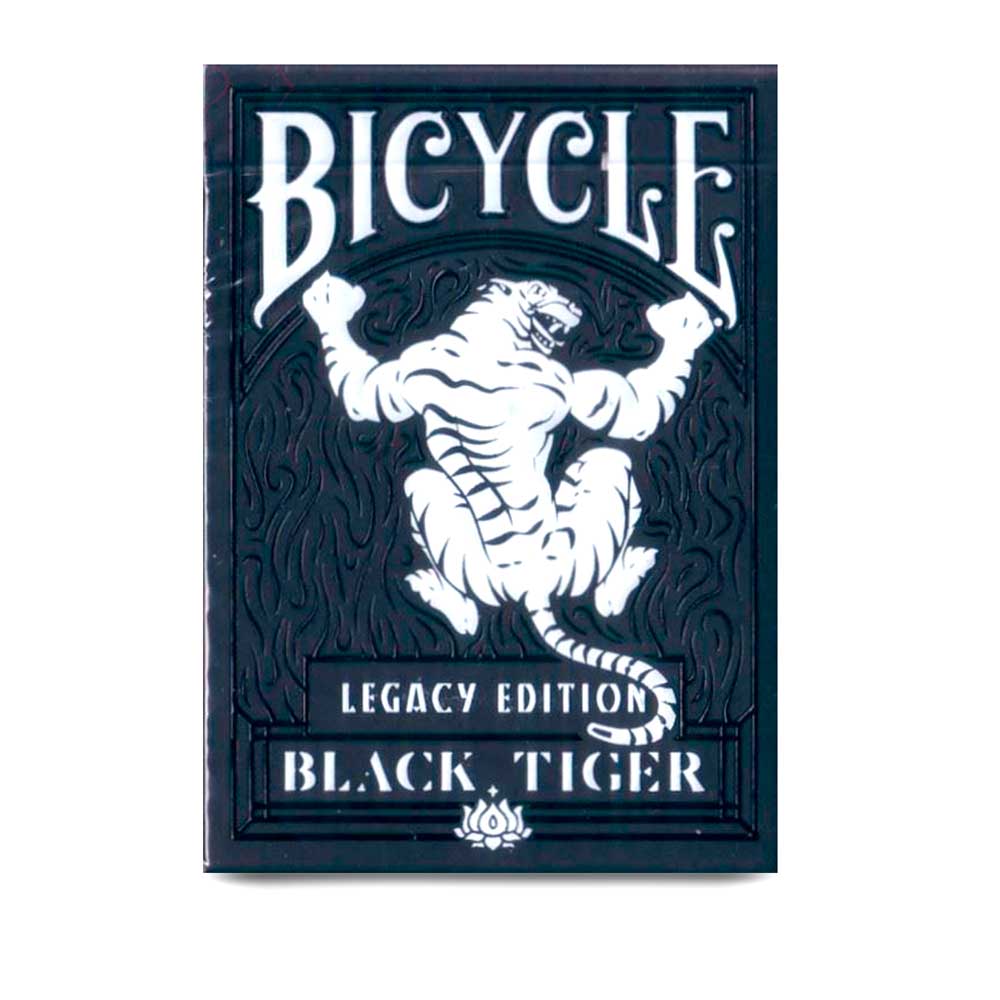 Black tiger playing discount cards