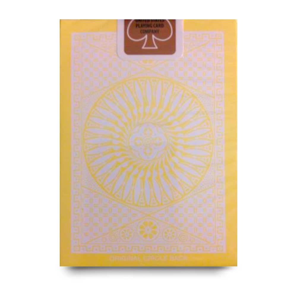 Yellow Tally Ho Reverse Circle Back Limited Edition Playing Cards