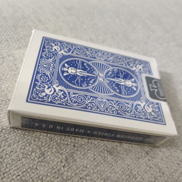 Ultimate marked Bicycle deck in color Blue - Back