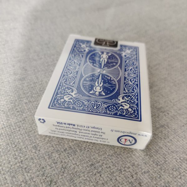 Ultimate marked Bicycle deck in color Blue - Bottom