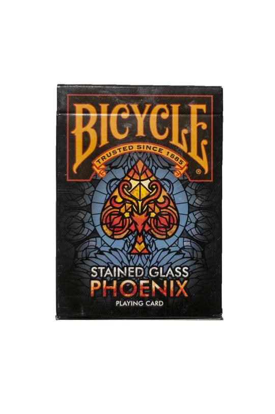 bicycle stained glass phoenix playing cards