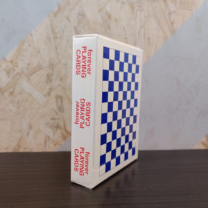 Forever Checkerboard Blue Playing Cards - Back