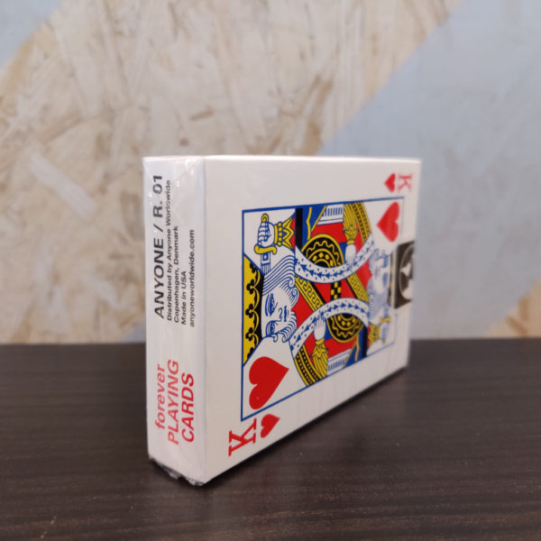 Forever Checkerboard Blue Playing Cards - Bottom Front